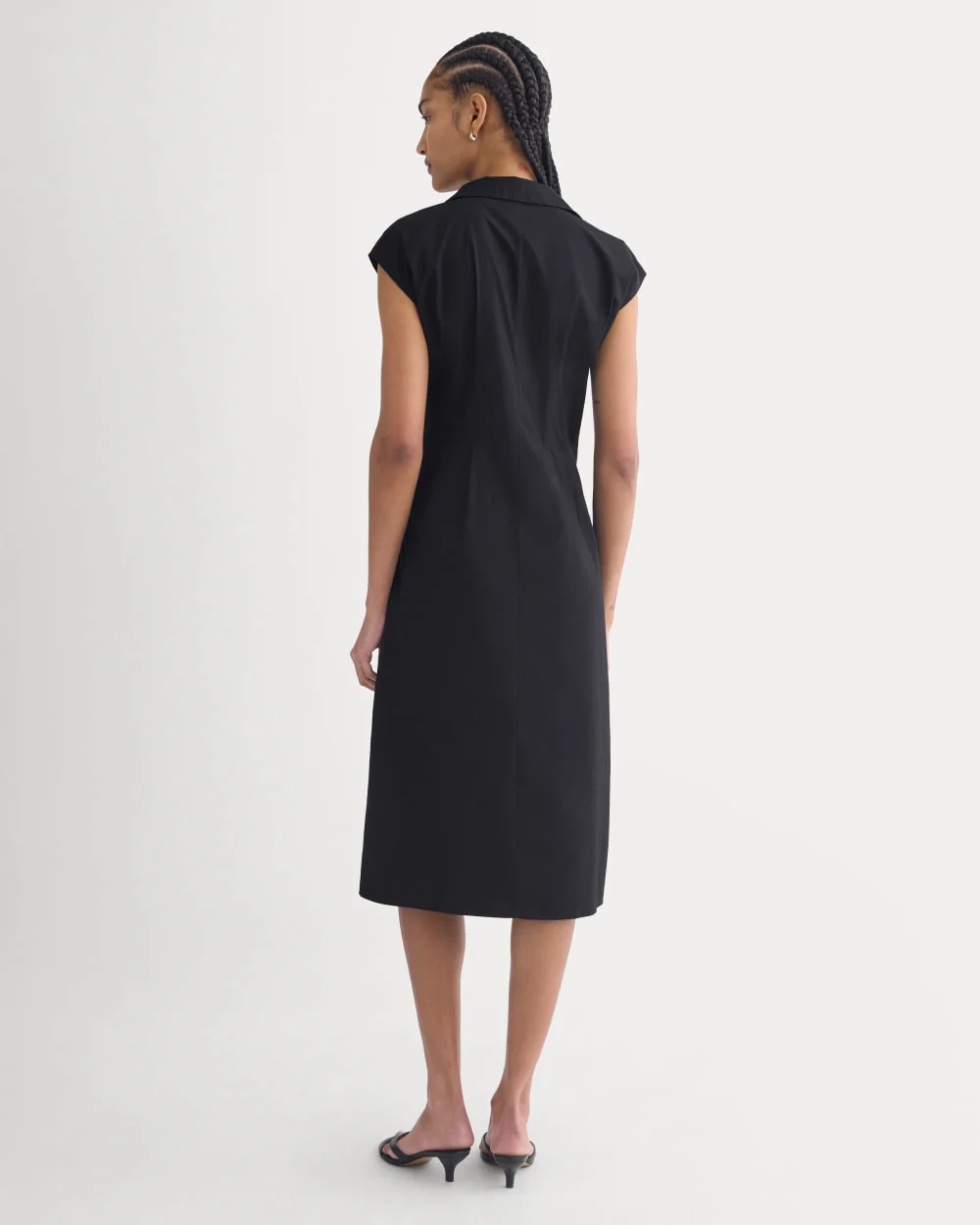 Muscle Shirtdress in Lightweight Cotton | Black - Image 6
