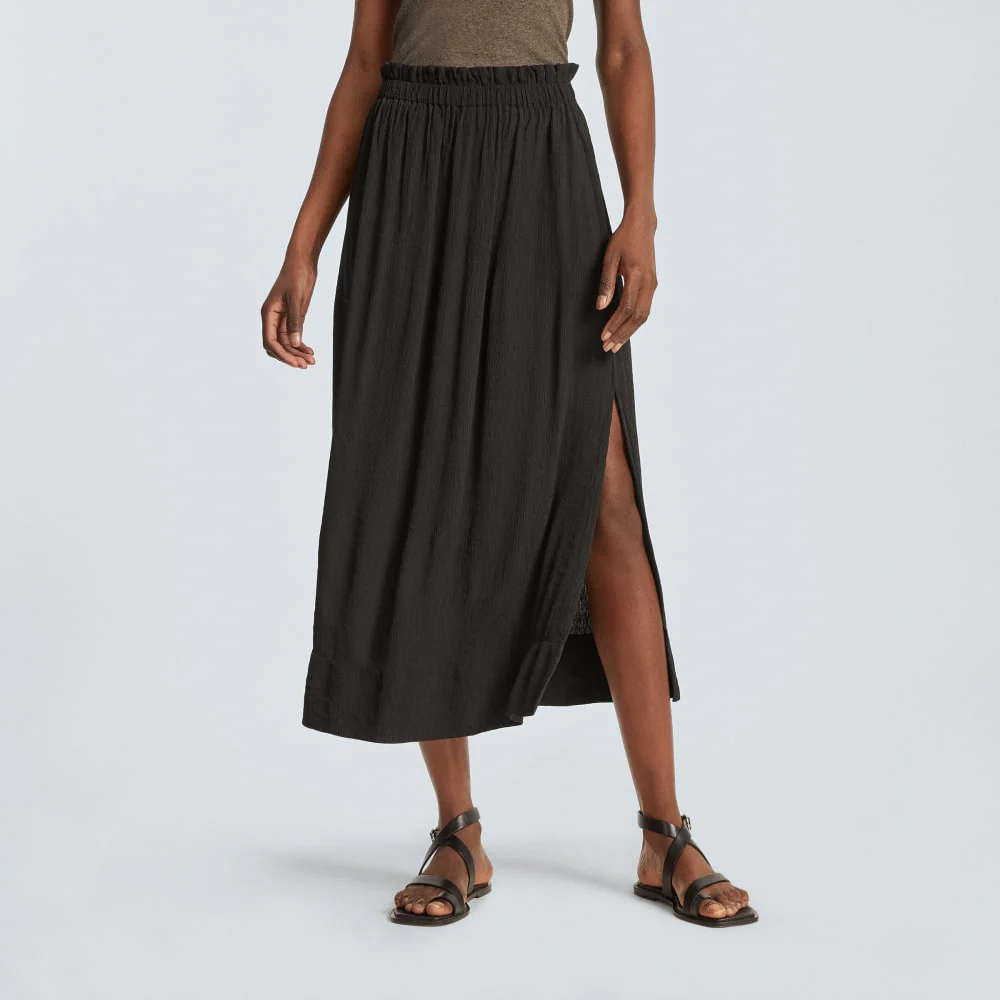The Naia™ Ripple Skirt | Black - Image 2