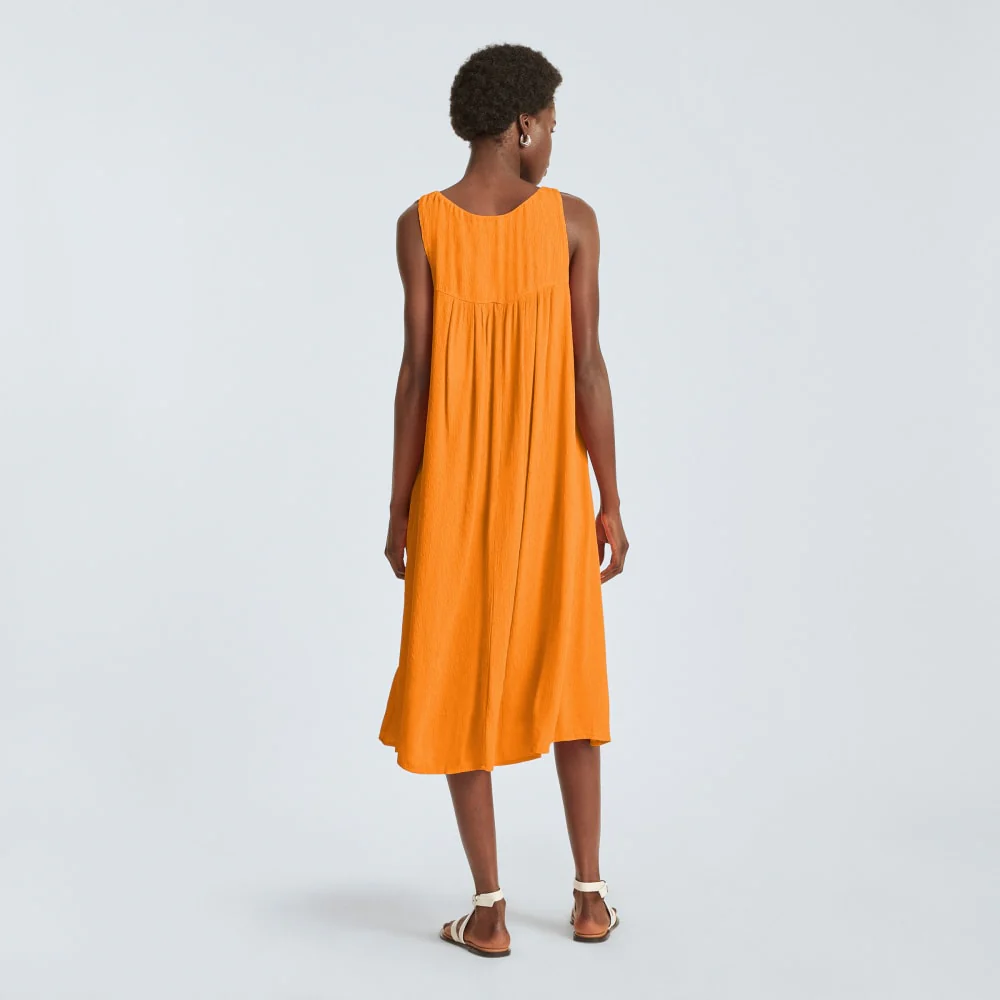 The Naia™ Ripple Tank Dress | Turmeric - Image 3