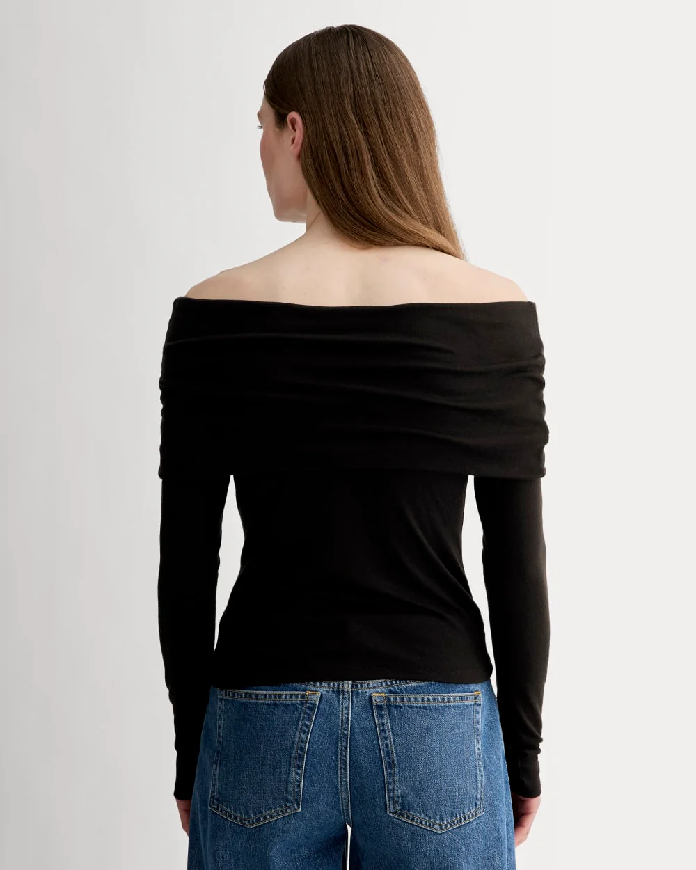 The Off-the-Shoulder Top in Butterluxe | Black - Image 5