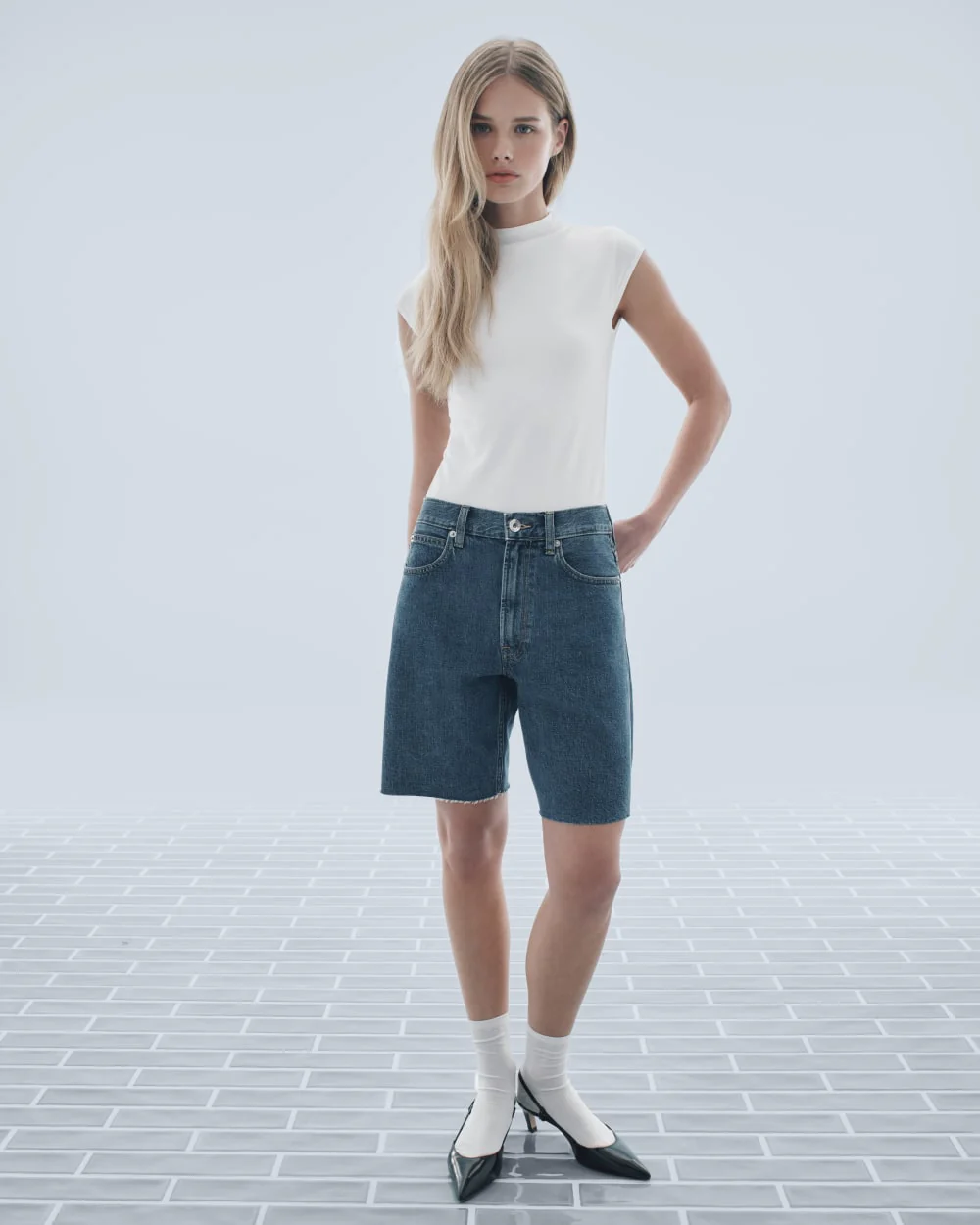 The OG Baggy Jean Short | Medium Blue - Image 7