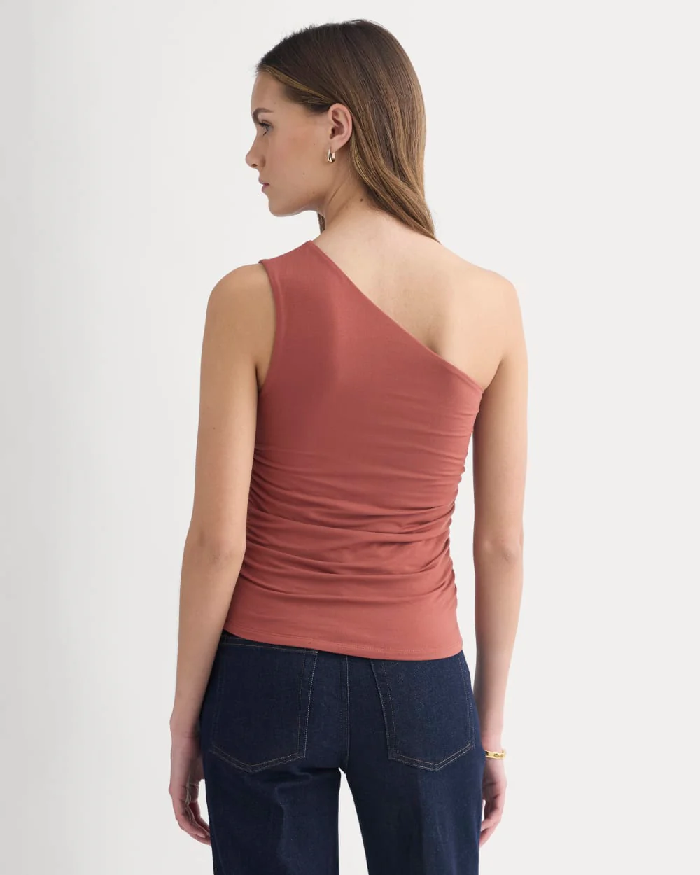 One-Shoulder Top | Henna Red - Image 5