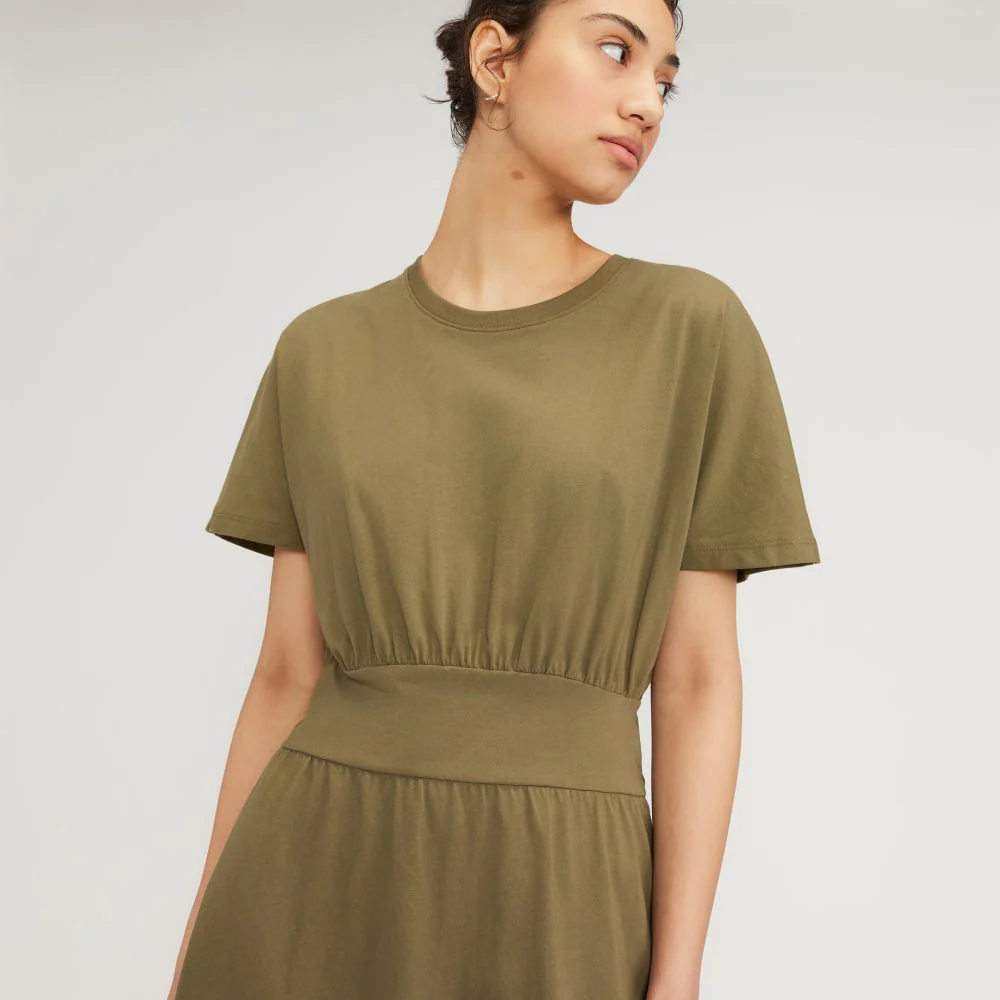 The Organic Cotton Waisted Dress | Kalamata - Image 5