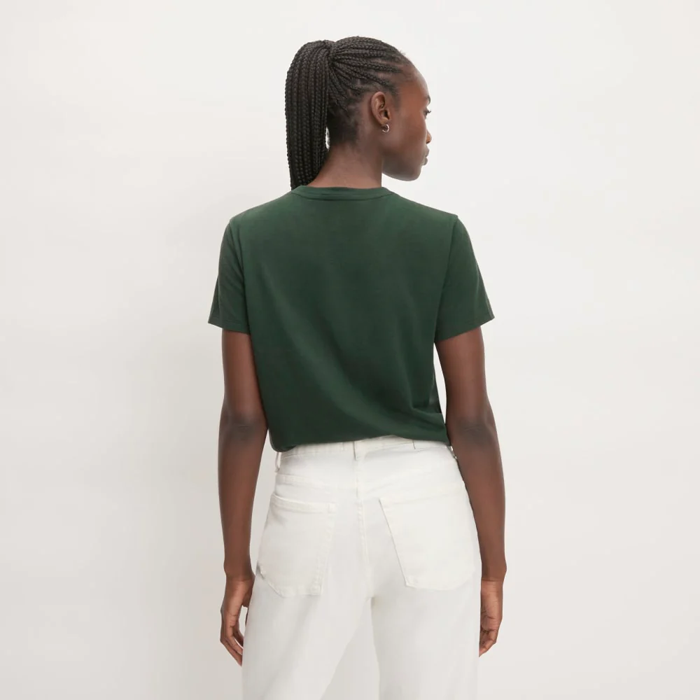 The Box-Cut Tee in Essential Cotton | Scarab | Pocket - Image 3
