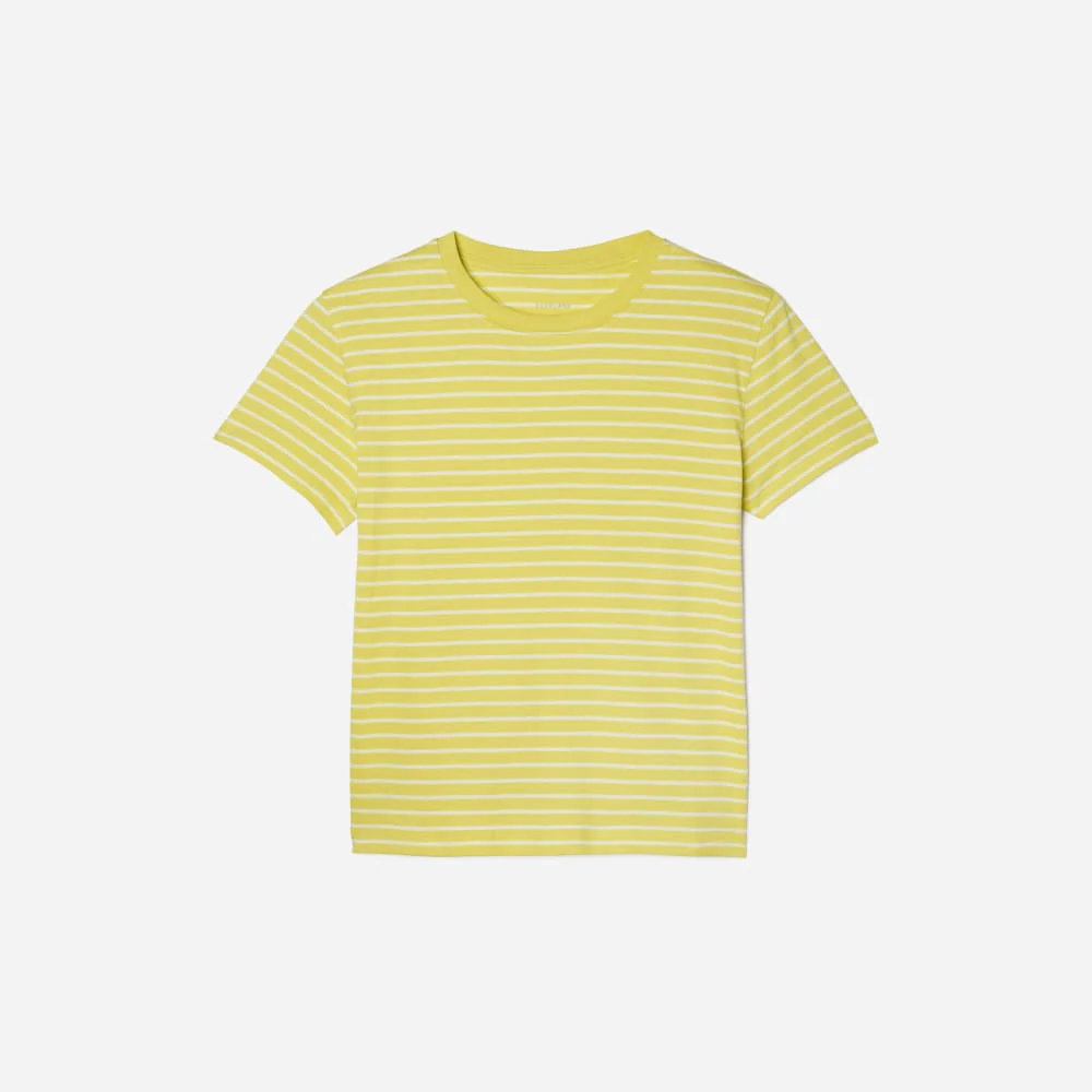 The Box-Cut Tee in Essential Cotton | Acacia / Tan | No Pocket - Image 2