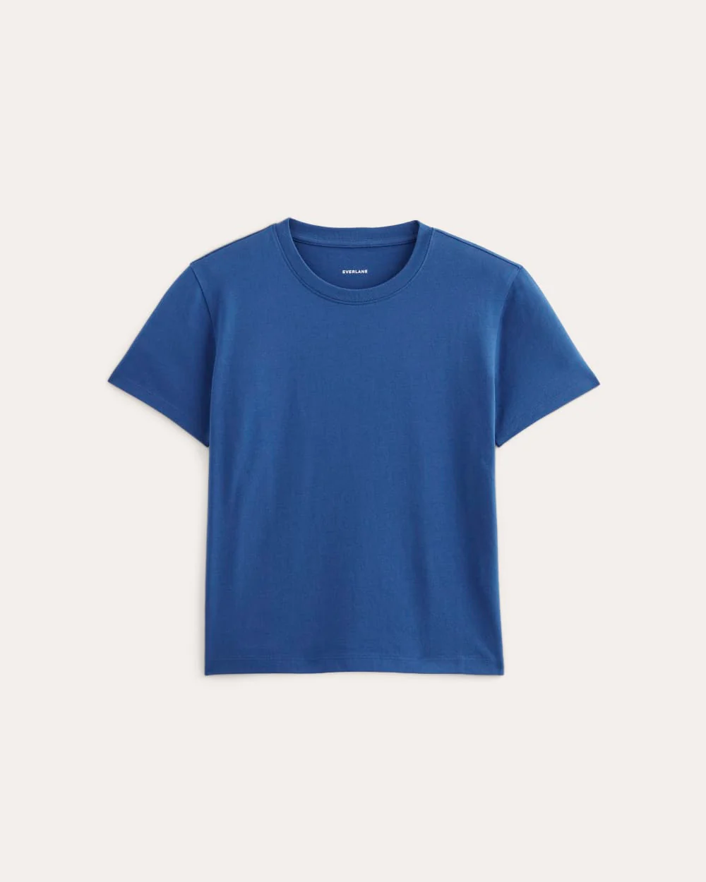 The Box-Cut Tee in Essential Cotton | Bright Cobalt | No Pocket - Image 2