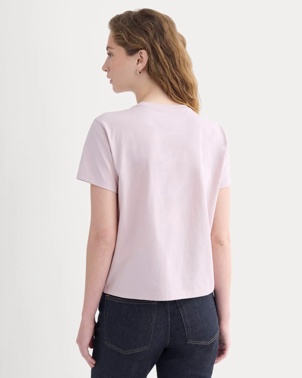 The Box-Cut Tee in Essential Cotton | Burnished Lilac | No Pocket - Image 5