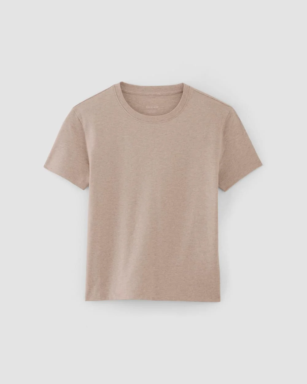 The Box-Cut Tee in Essential Cotton | Burnt Sugar | No Pocket - Image 2