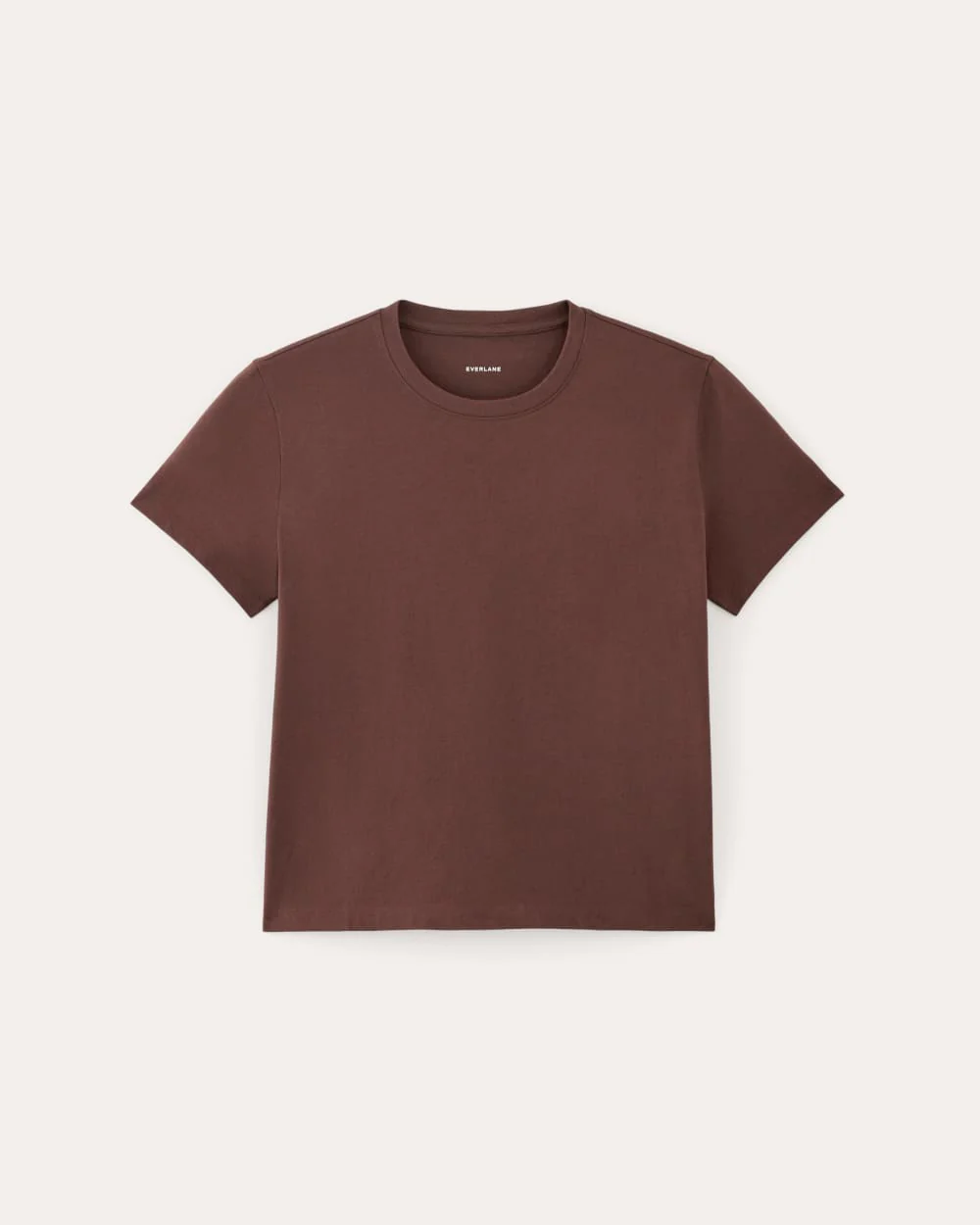 The Box-Cut Tee in Essential Cotton | Dark Mahogany | No Pocket - Image 2