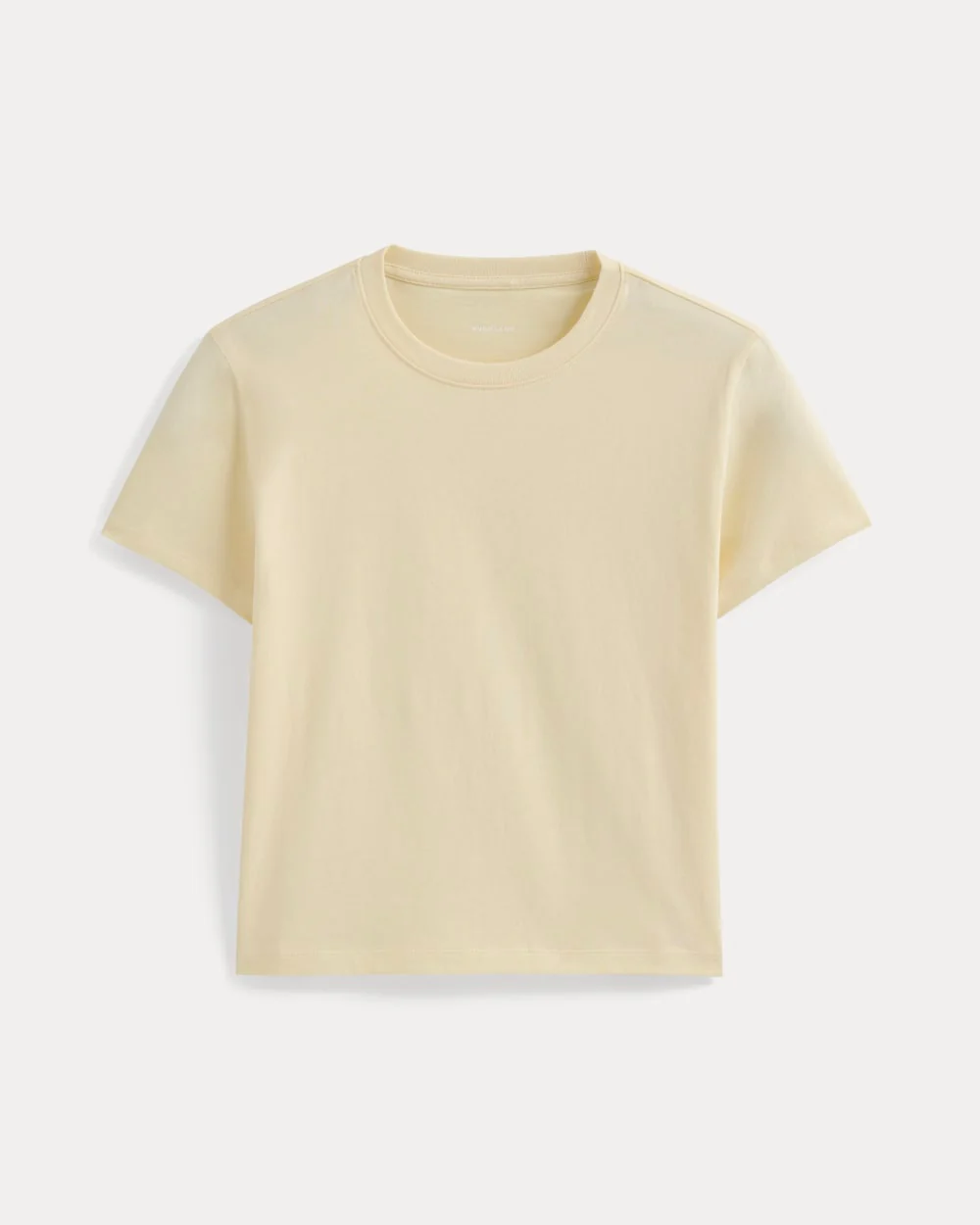 The Box-Cut Tee in Essential Cotton | Double Cream | No Pocket - Image 2