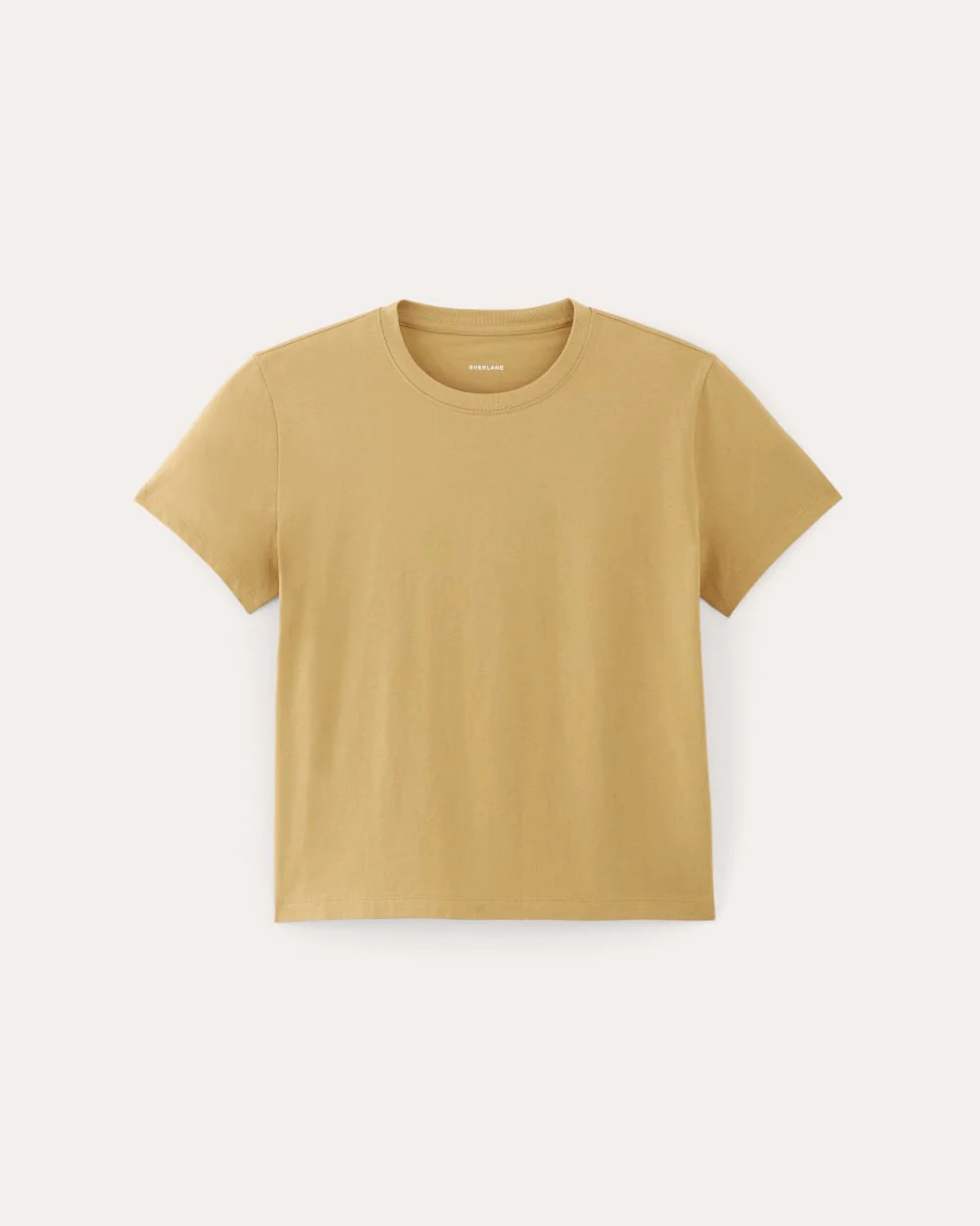 The Box-Cut Tee in Essential Cotton | Golden Oak | No Pocket - Image 2