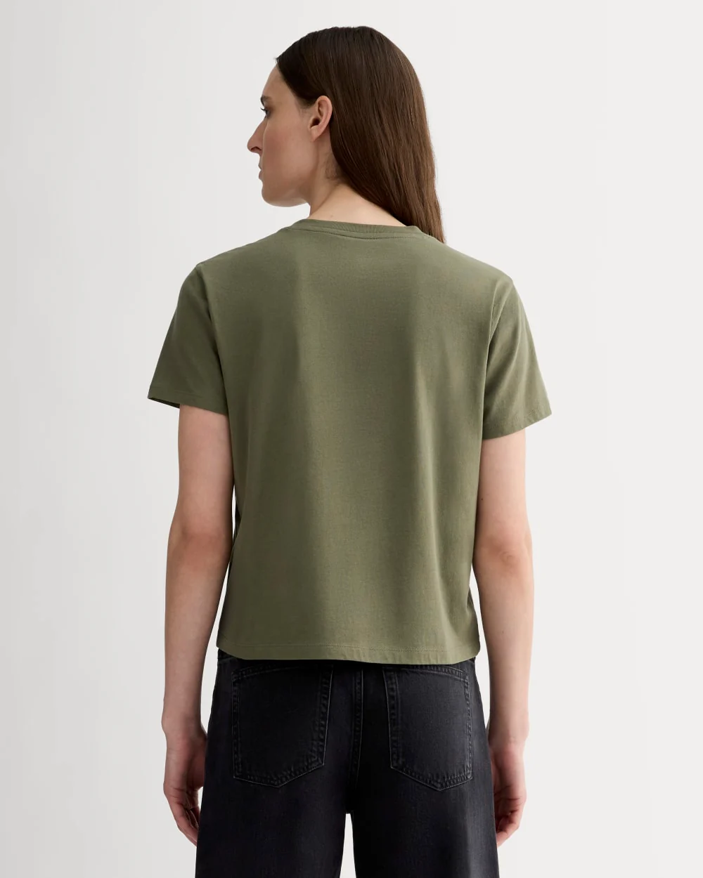 The Box-Cut Tee in Essential Cotton | Kalamata | No Pocket - Image 4