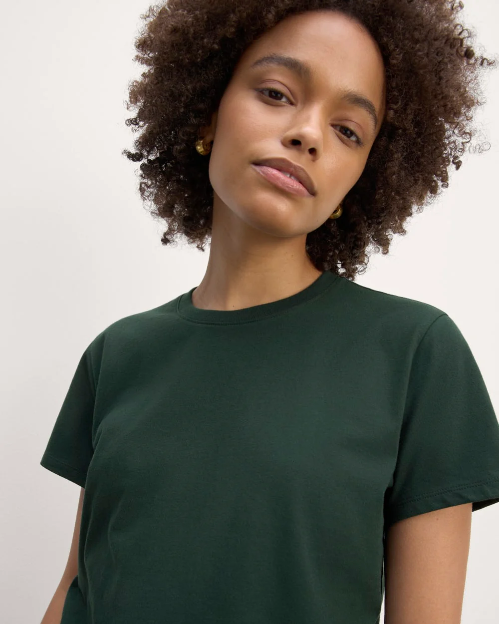The Box-Cut Tee in Essential Cotton | Scarab | No Pocket - Image 3