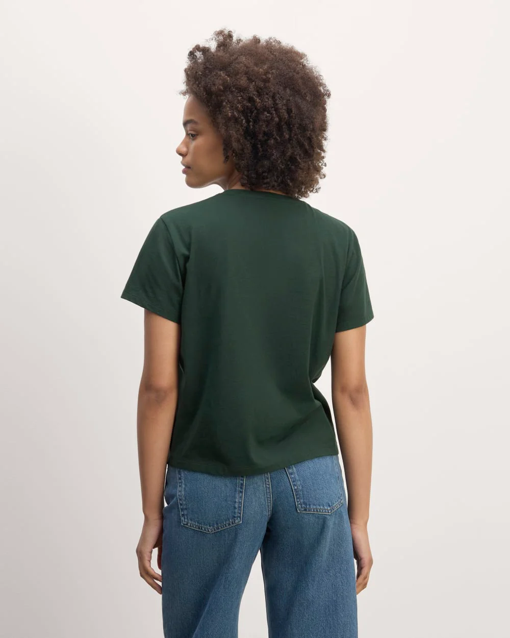 The Box-Cut Tee in Essential Cotton | Scarab | No Pocket - Image 4