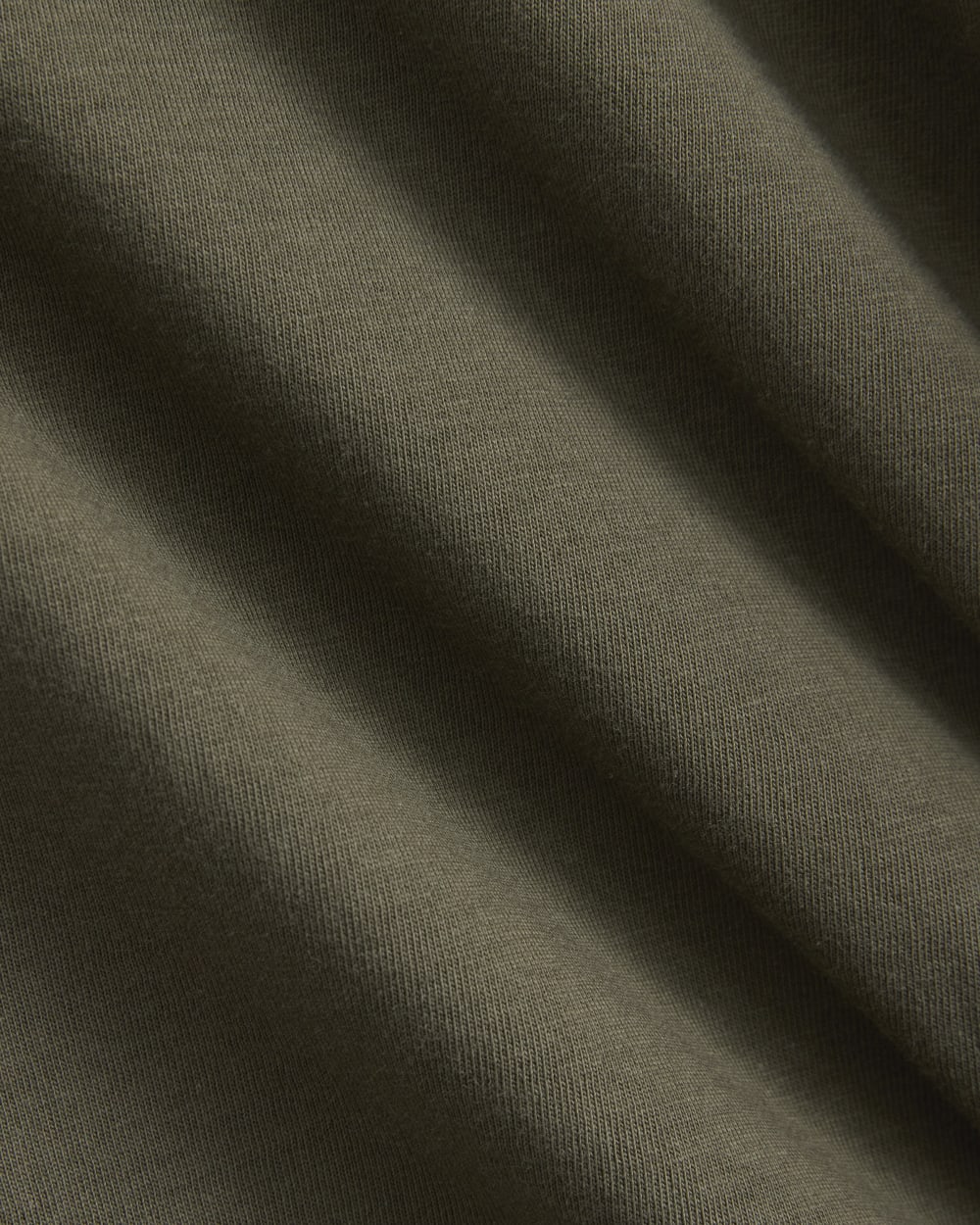 The Box-Cut Tee in Essential Cotton | Olive Night | Pocket - Image 2