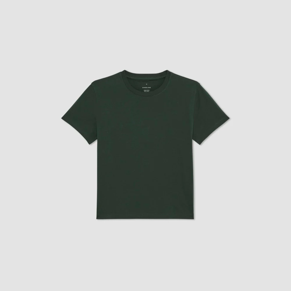 The Box-Cut Tee in Essential Cotton | Scarab | No Pocket - Image 2