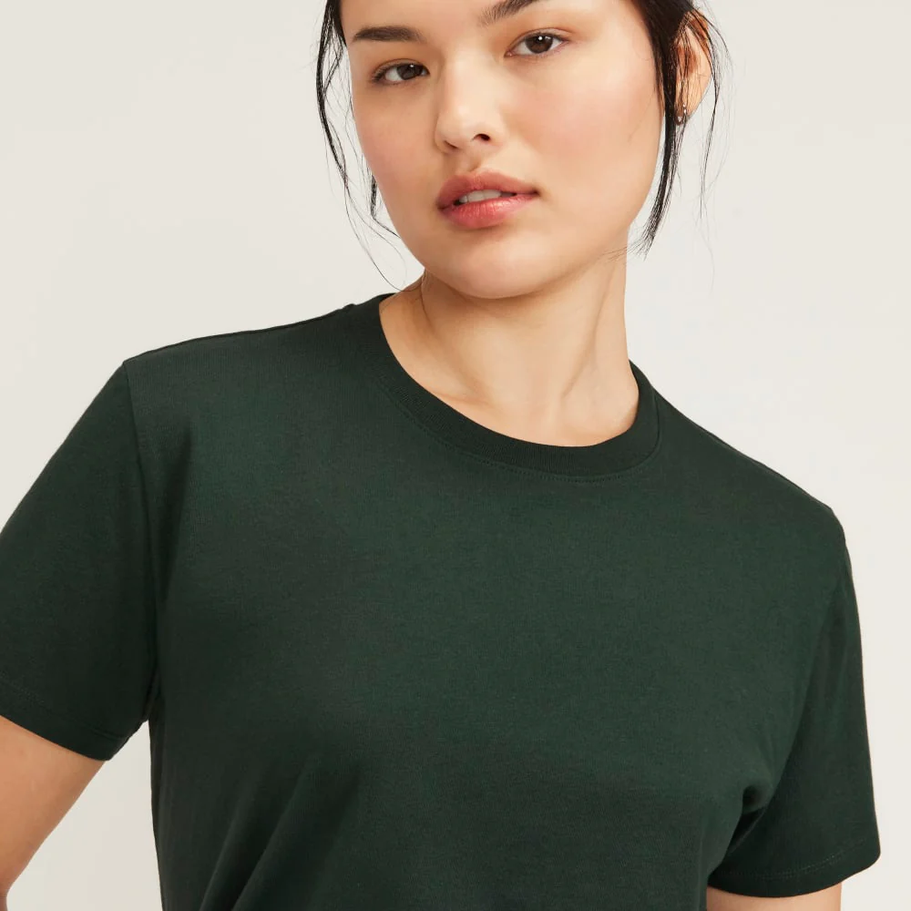 The Box-Cut Tee in Essential Cotton | Scarab | No Pocket - Image 3