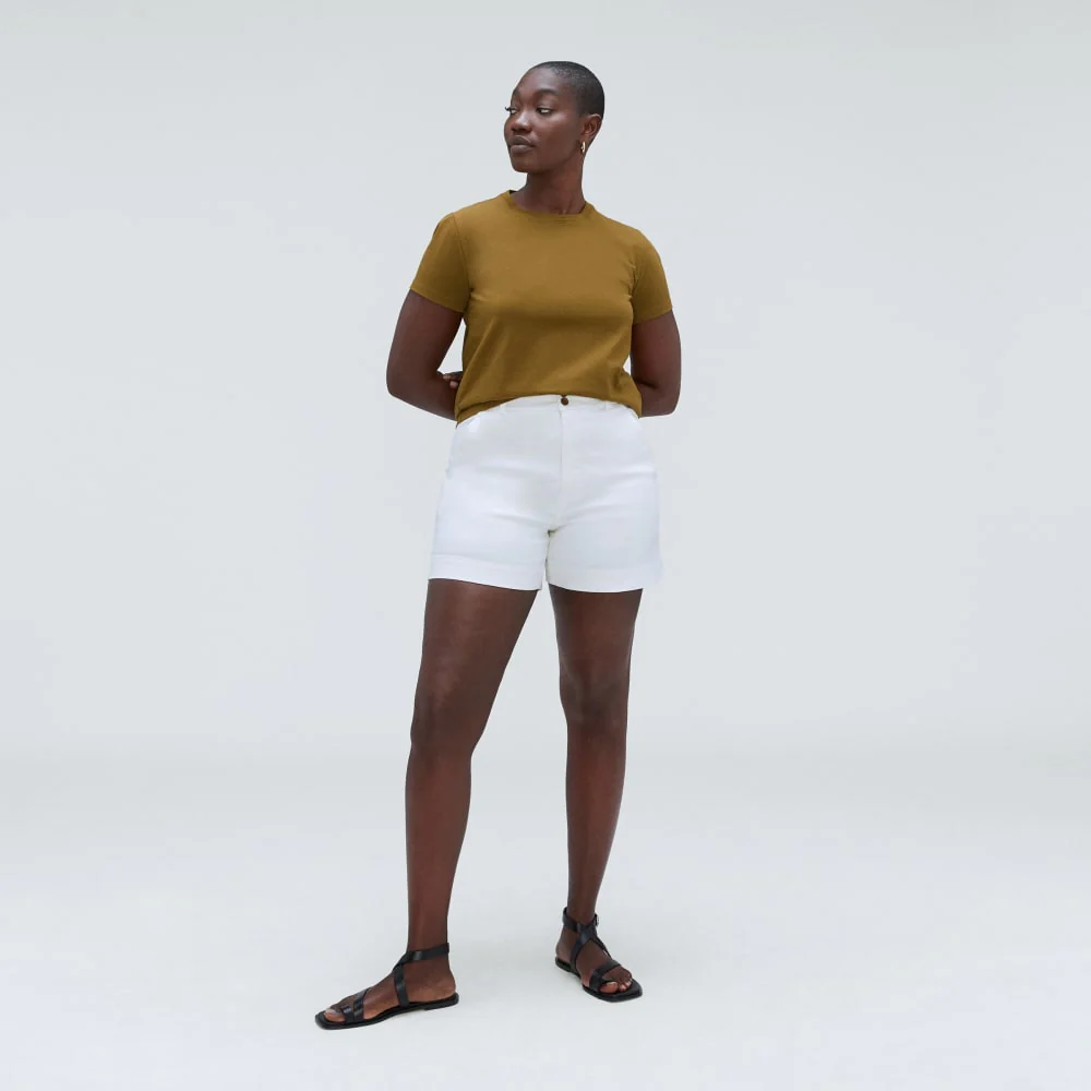 The Box-Cut Tee in Essential Cotton | Tapenade | No Pocket - Image 6