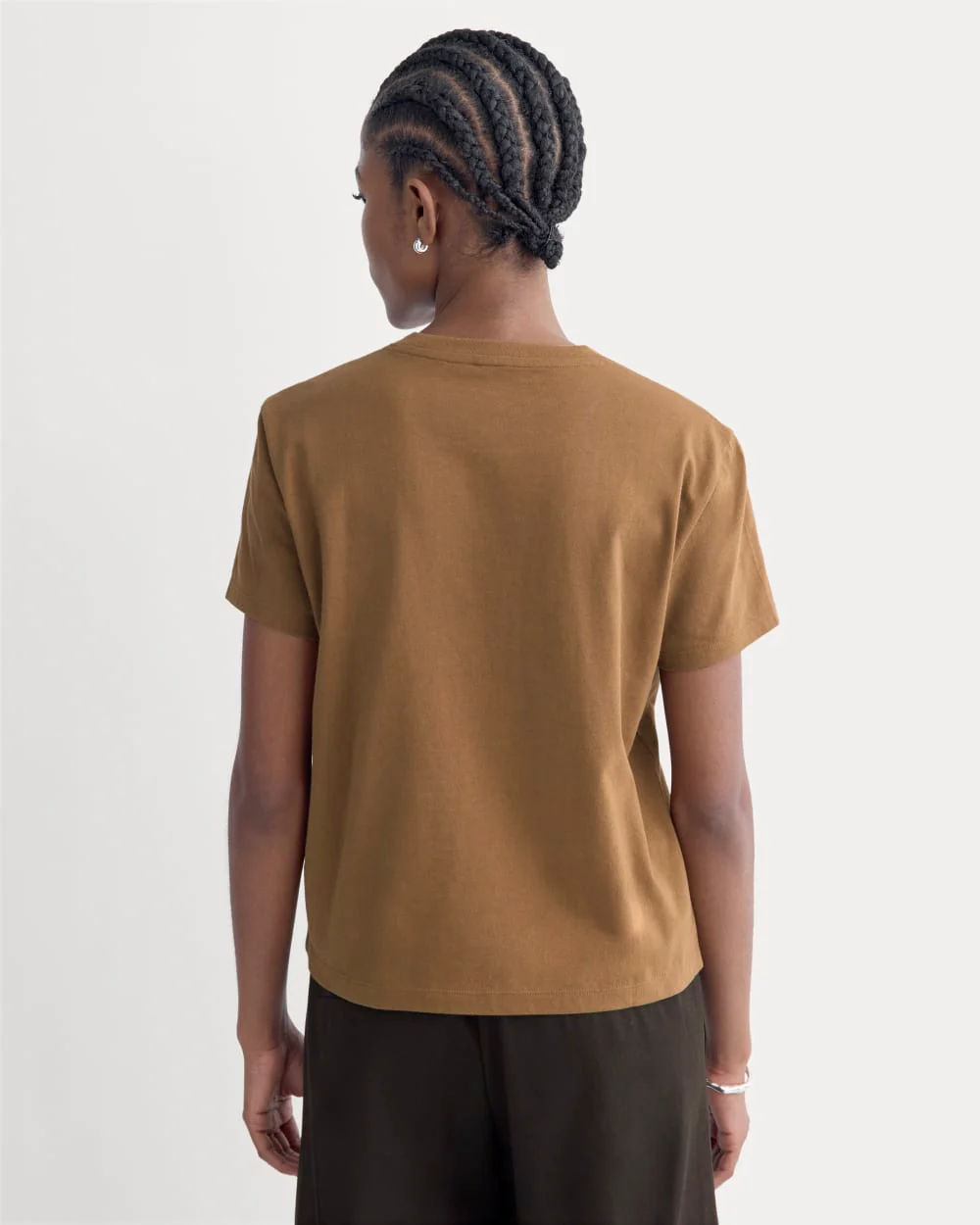 The Box-Cut Tee in Essential Cotton | Toffee | No Pocket - Image 4