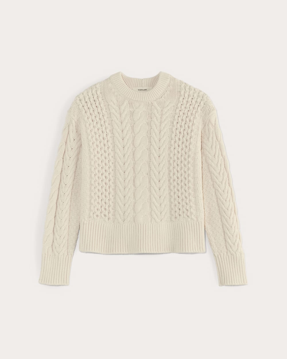 The Cable Sweater in Everyday Cotton | Canvas - Image 2