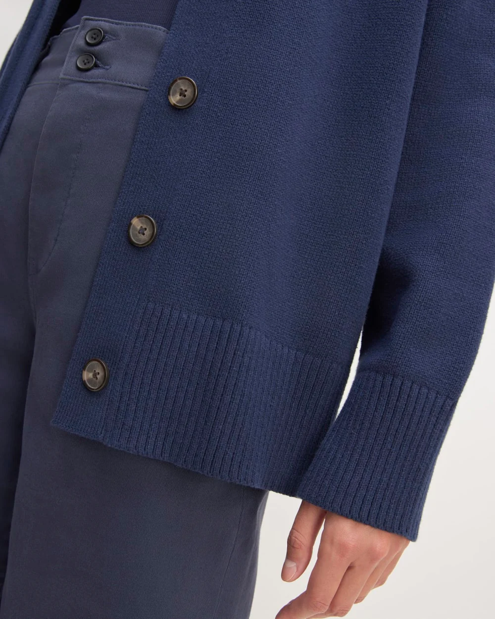 The Organic Cotton Cardigan | Navy - Image 5