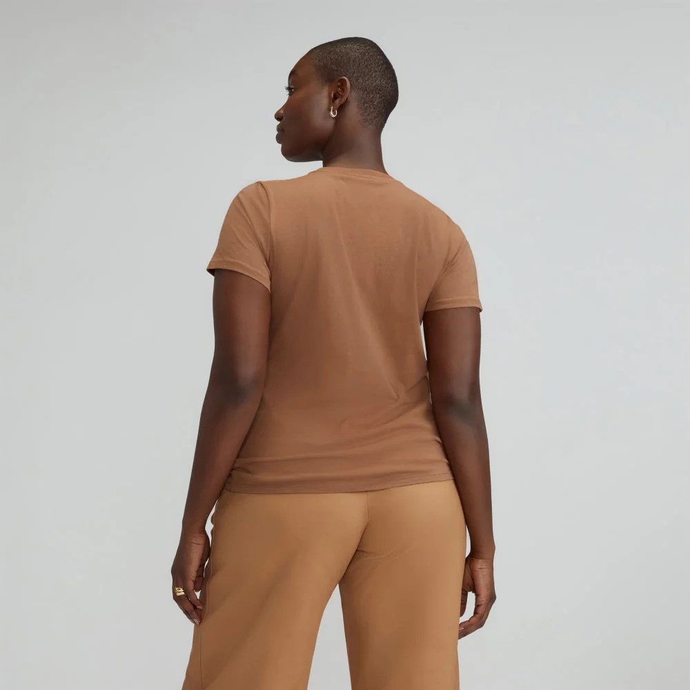 The Organic Cotton Crew Tee | Carob Brown - Image 4