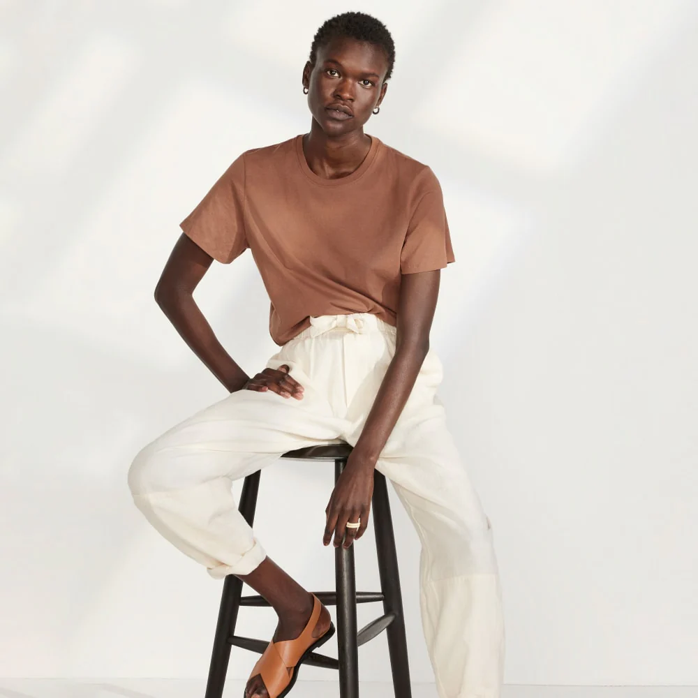The Organic Cotton Crew Tee | Carob Brown - Image 5