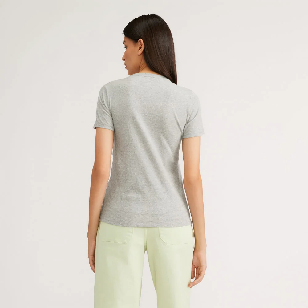 The Organic Cotton Crew Tee |  Heathered Grey - Image 3