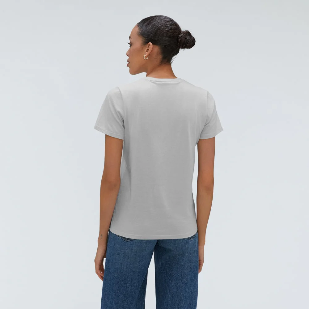 The Organic Cotton Crew Tee | Ice - Image 3