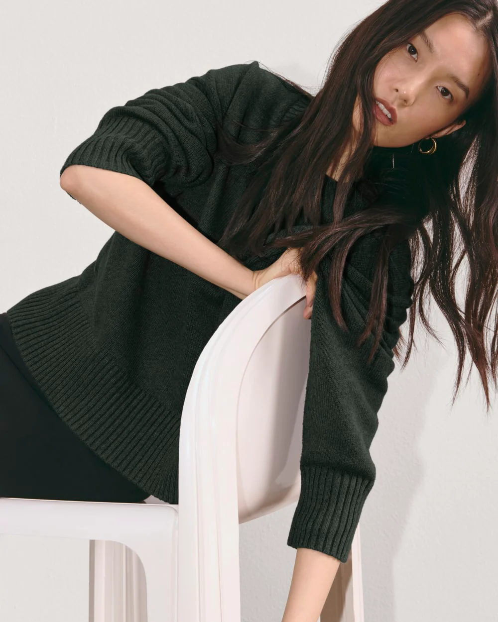 The Boxy Sweater in Everyday Cotton | Scarab - Image 6