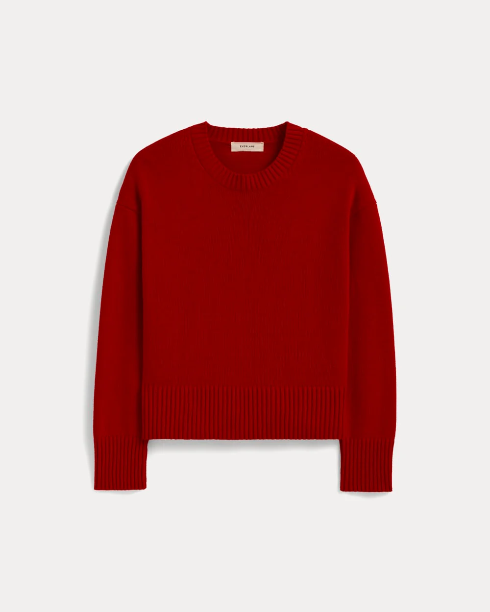 The Boxy Sweater in Everyday Cotton | Classic Red - Image 2