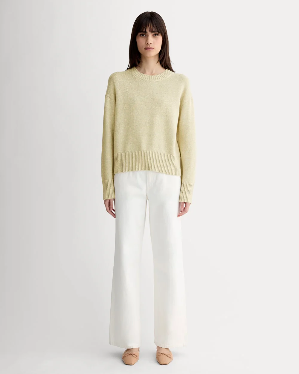 The Boxy Sweater in Everyday Cotton | Mojave Desert / Natural - Image 3