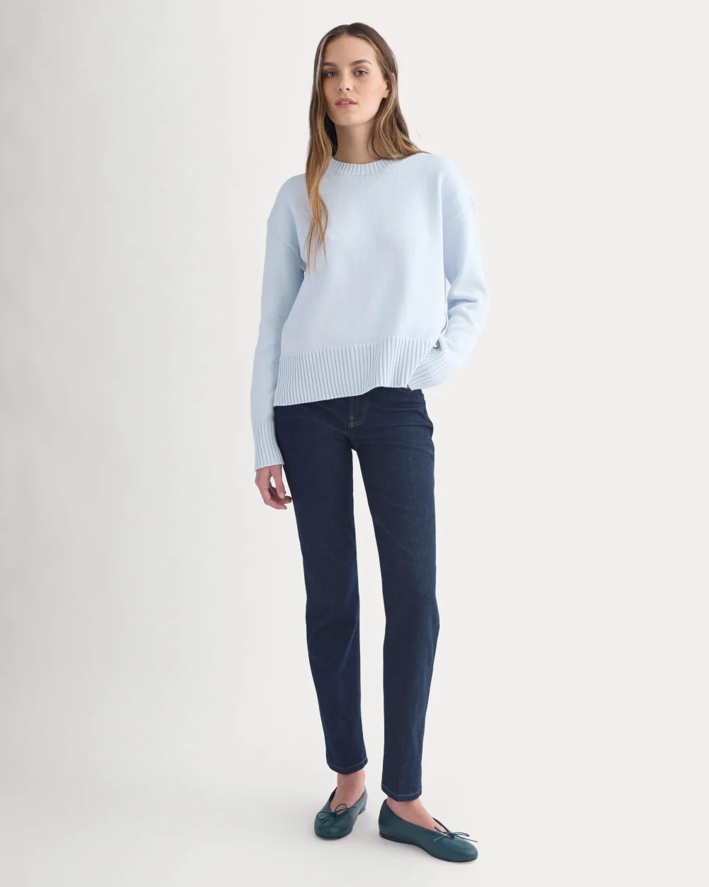 The Boxy Sweater in Everyday Cotton | Skywriting - Image 3
