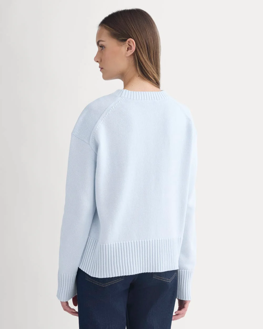 The Boxy Sweater in Everyday Cotton | Skywriting - Image 5