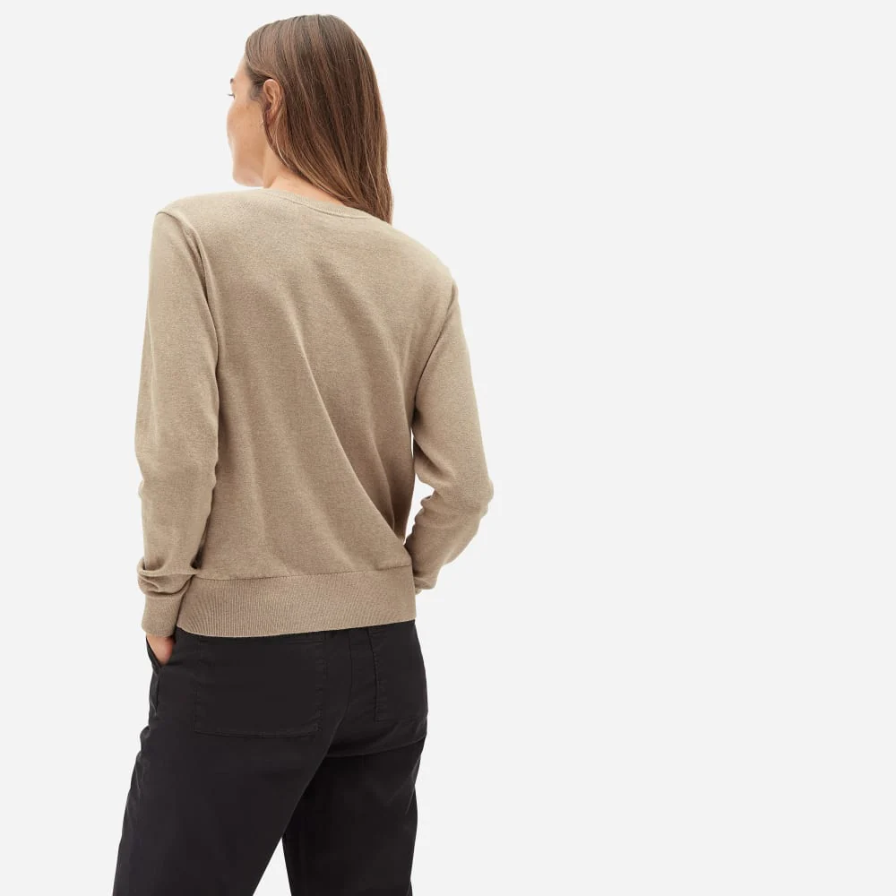 The Organic Cotton Crewneck Sweater | Tan - Image 4