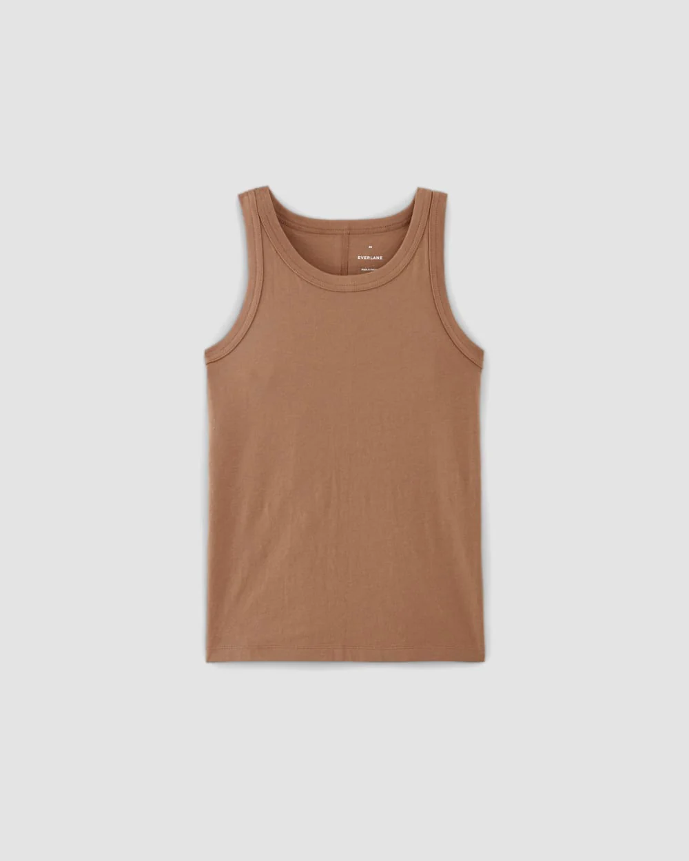 The Tank in Essential Cotton | Carob Brown - Image 2