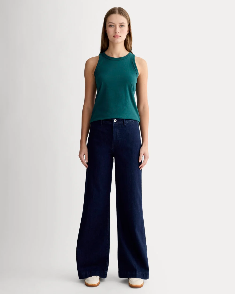 The Tank in Essential Cotton | Dark Sea - Image 3