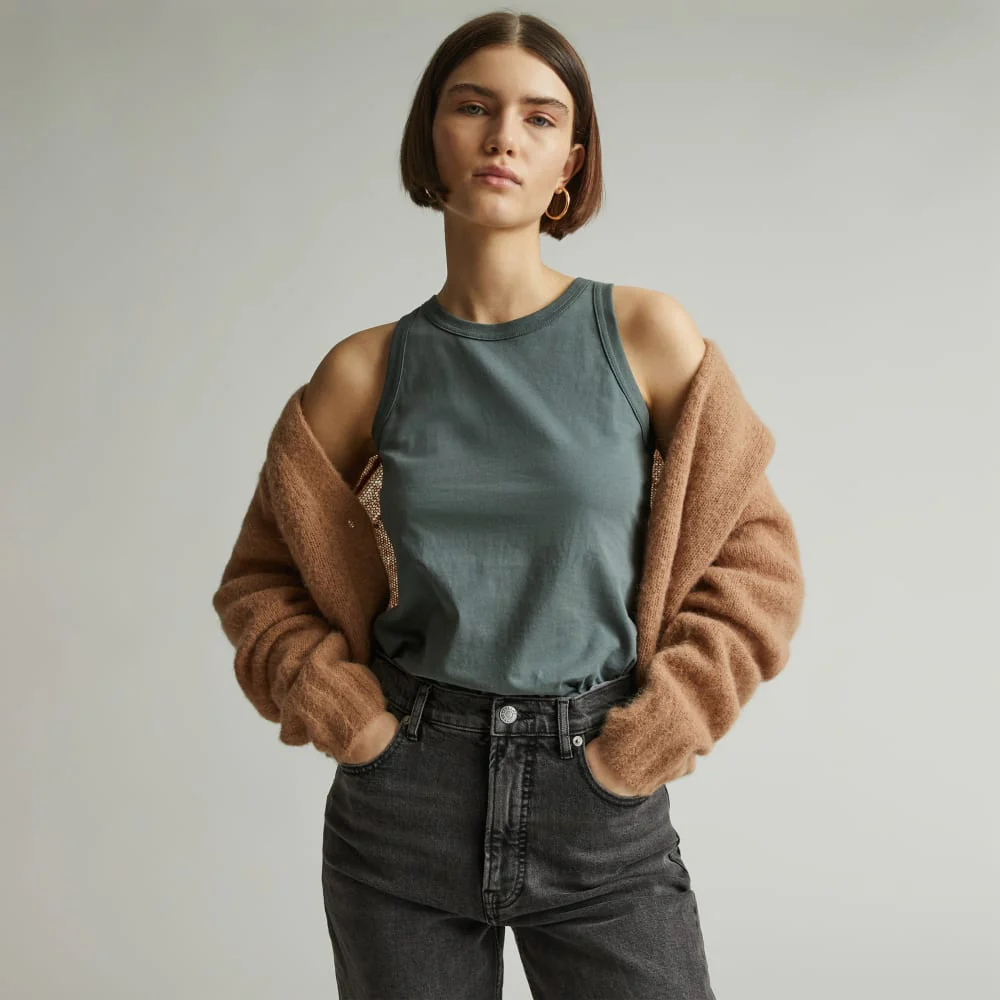 The Tank in Essential Cotton | Green Balsam