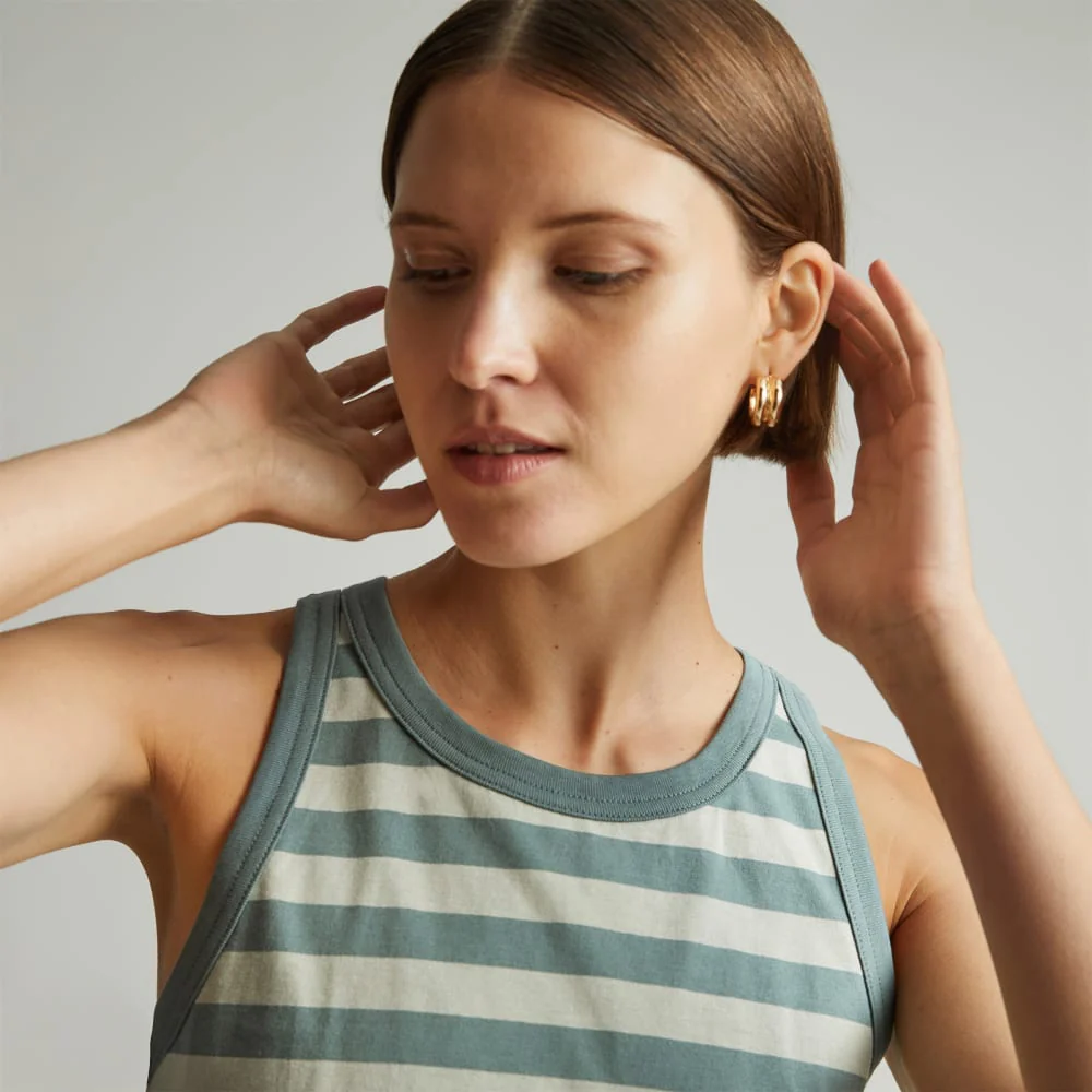 The Tank in Essential Cotton | Green Balsam / Seagrass - Image 4