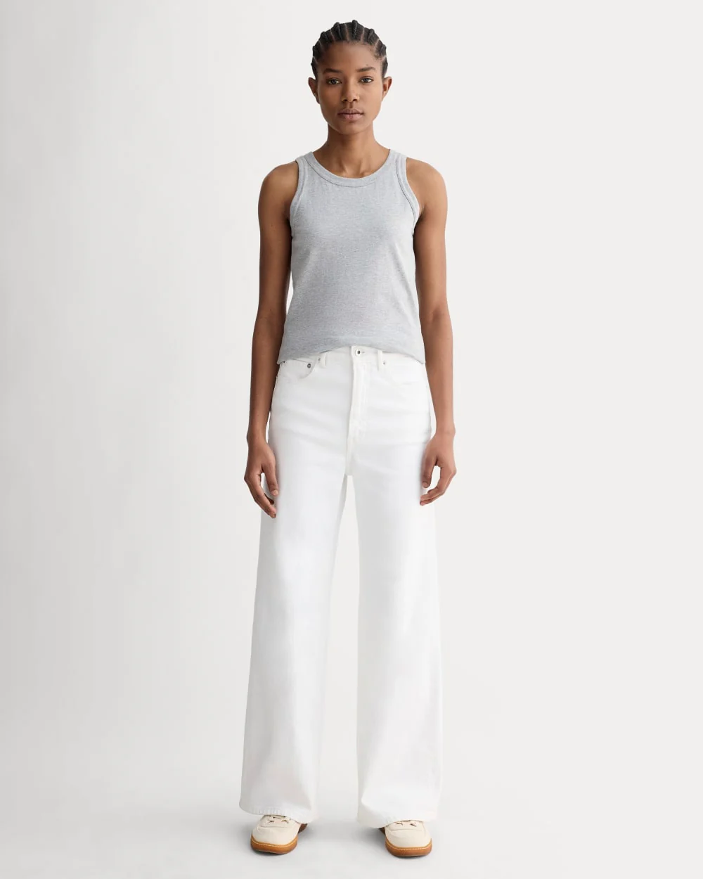 The Tank in Essential Cotton | Heathered Grey - Image 3