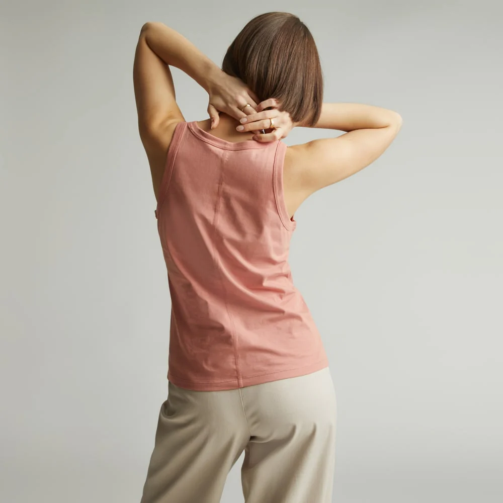 The Tank in Essential Cotton | Light Rose - Image 3