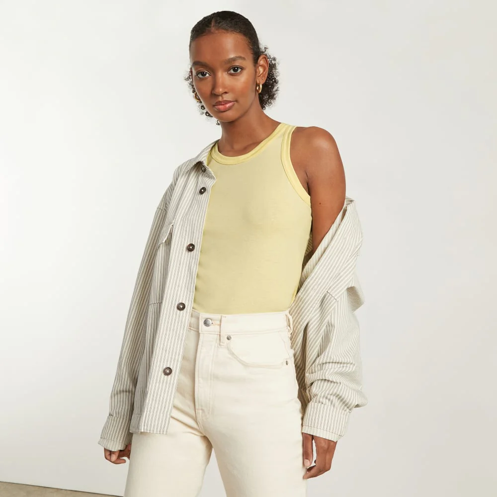 The Tank in Essential Cotton | Pastel Yellow - Image 5