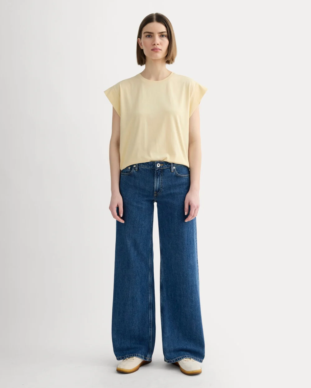 The Muscle Tee in Essential Cotton | Banana Crepe - Image 3