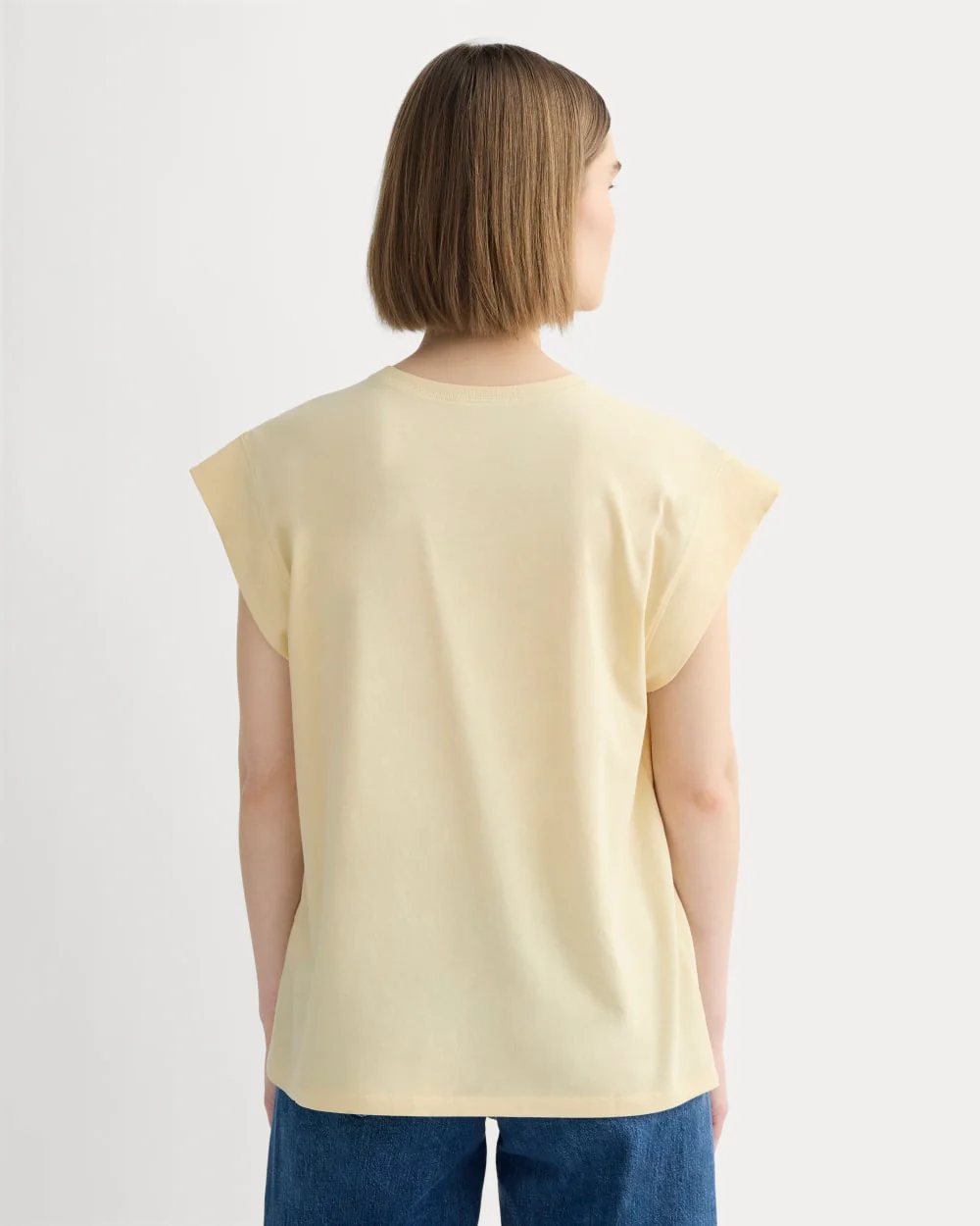 The Muscle Tee in Essential Cotton | Banana Crepe - Image 4