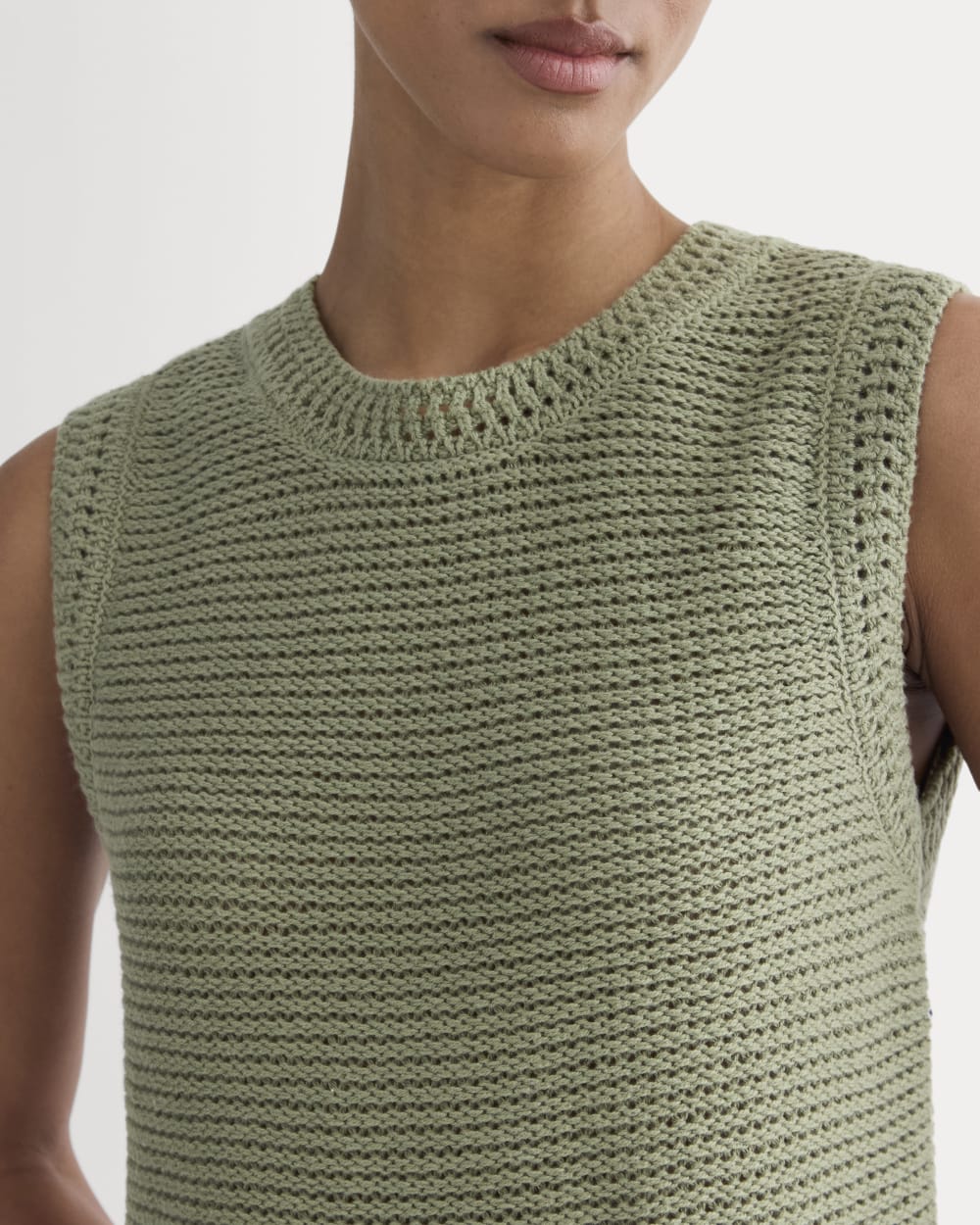 The Organic Cotton Open-Stitch Tank | Sagebrush - Image 3
