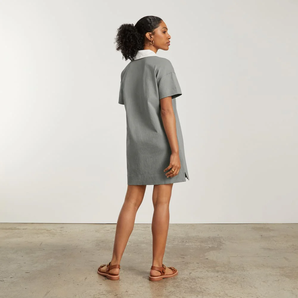 The Organic Cotton Polo Dress | Clay - Image 3