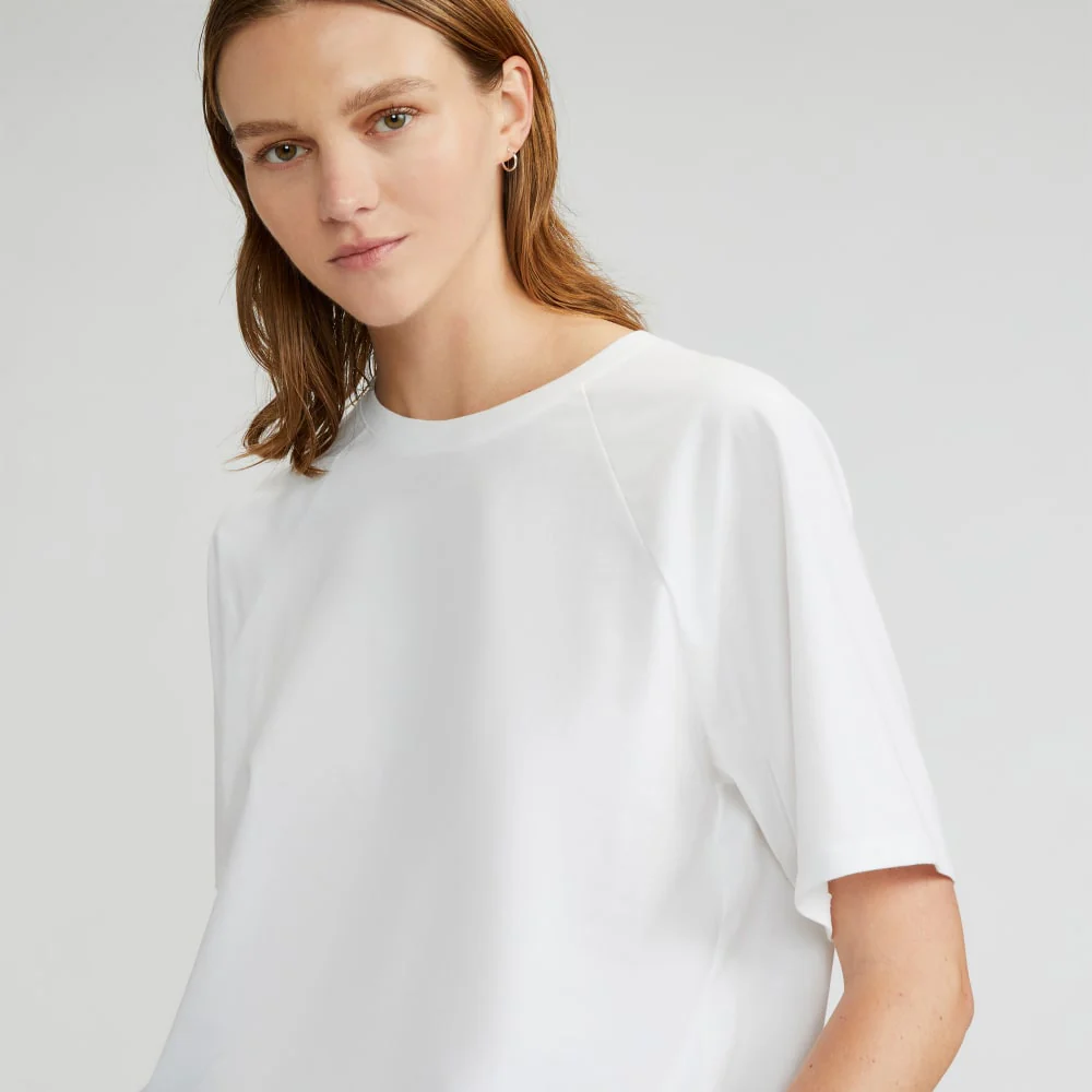 The Organic Cotton Raglan Tee | White - Image 4