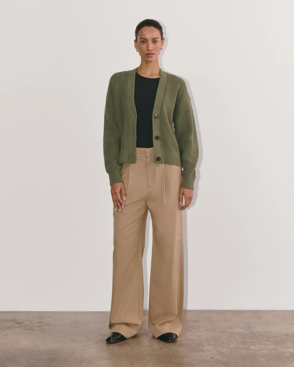 The Boxy Cardigan in Everyday Cotton | Kalamata - Image 3