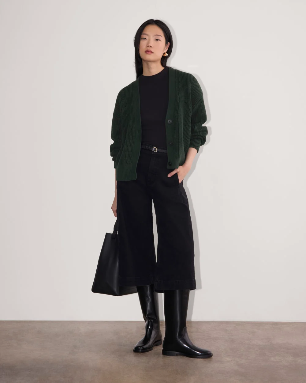 The Boxy Cardigan in Everyday Cotton | Scarab - Image 3
