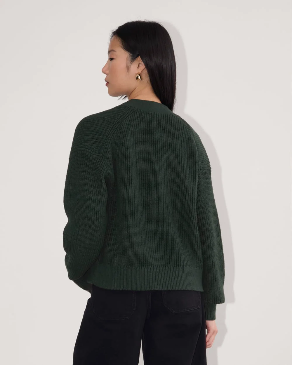 The Boxy Cardigan in Everyday Cotton | Scarab - Image 5